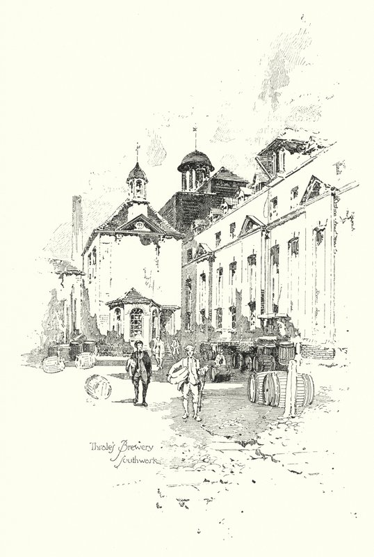 Birrificio di Thrale, Southwark, Londra da Herbert (after) Railton
