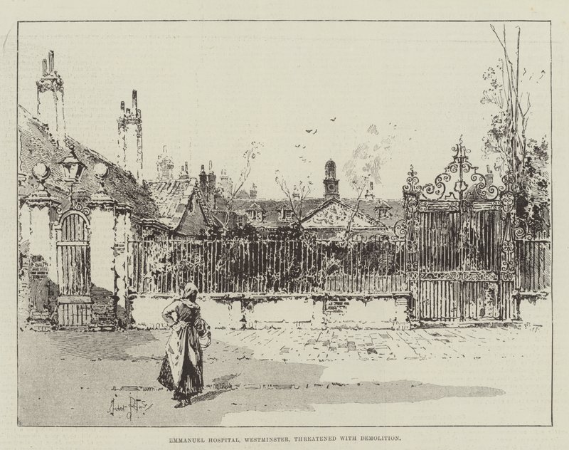 Ospedale Emmanuel, Westminster, minacciato di demolizione da Herbert Railton