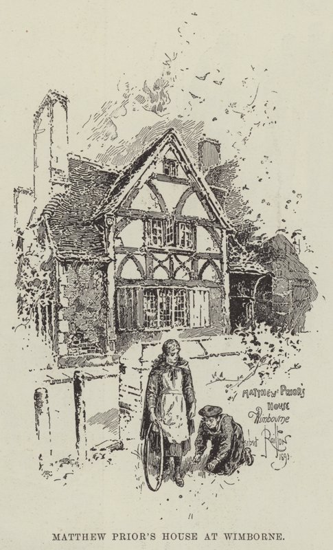 Casa di Matthew Prior a Wimborne da Herbert Railton