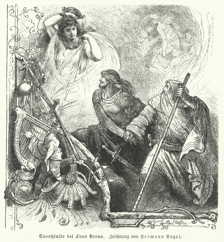 Tannhäuser con Venere da Hermann Vogel