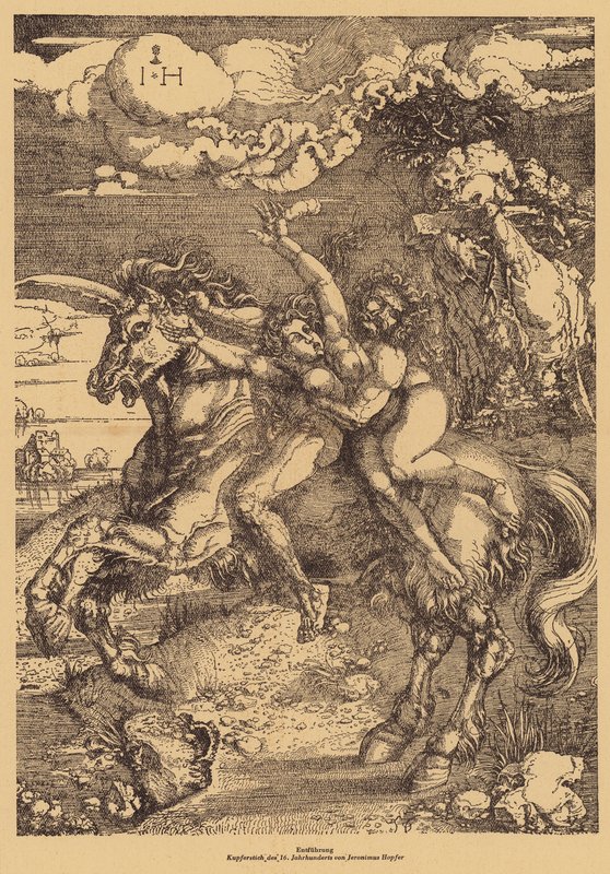 Rapimento di una donna da Hieronymus Hopfer