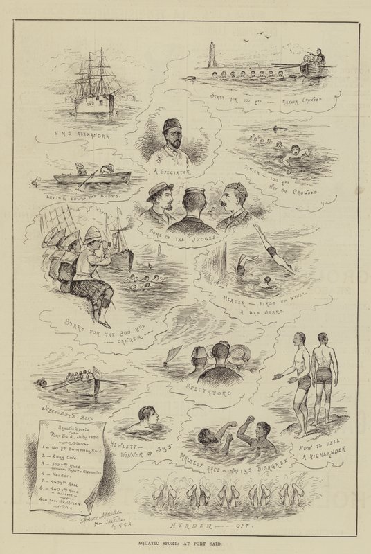 Sport Acquatici a Port Said da Horace Morehen