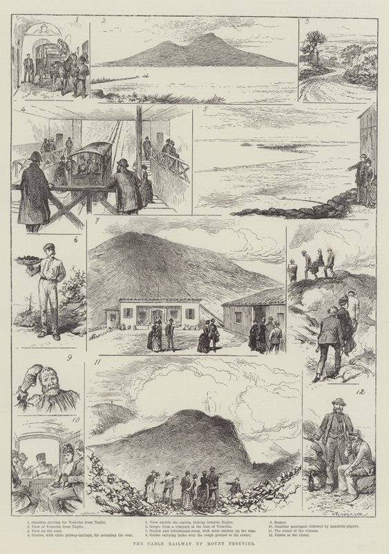 La funicolare sul Vesuvio da Horace Petherick