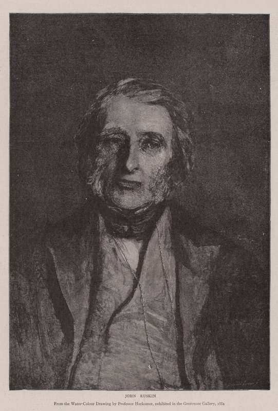 John Ruskin da Hubert von Herkomer