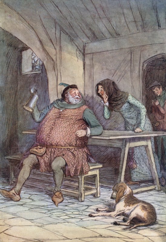 Illustrazione per Le allegre comari di Windsor da Hugh Thomson