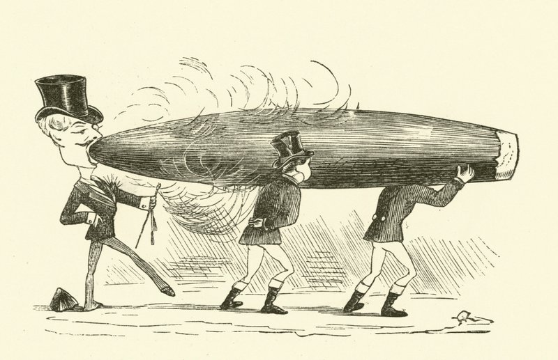 Fumare sigari da Hugh Rowley