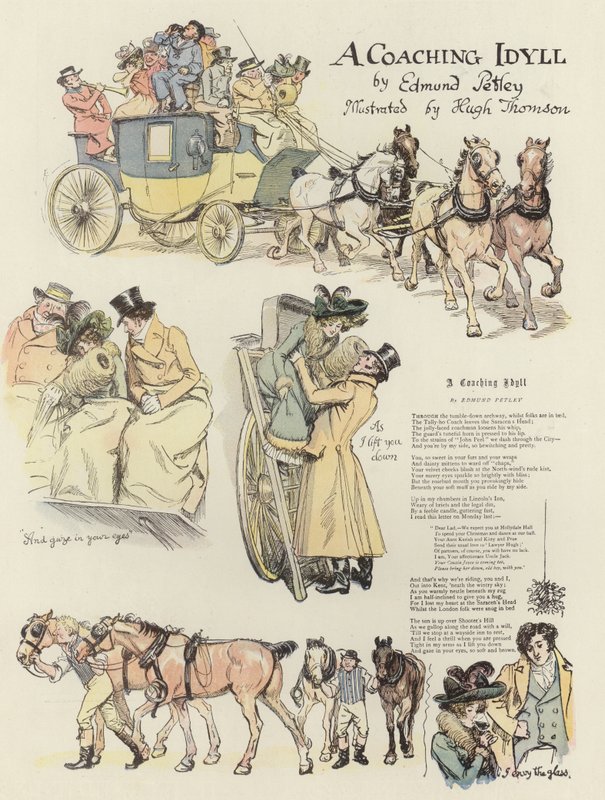 Un idillio in carrozza da Hugh Thomson