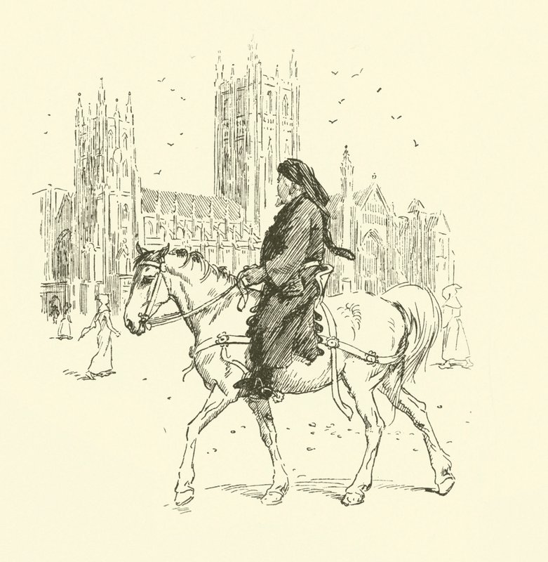 Geoffrey Chaucer a cavallo da Hugh Thomson
