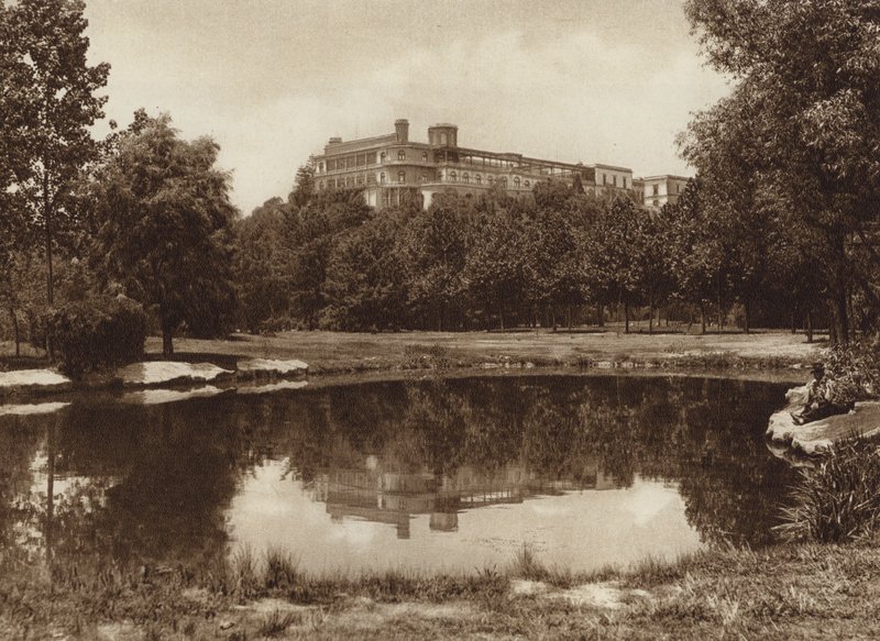Messico: Castillo Chapultepec (foto b/n) da Hugo Brehme