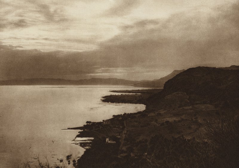 Messico: Lago Chapala (foto b/n) da Hugo Brehme