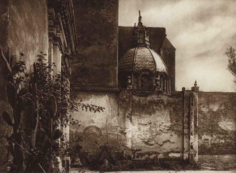 Messico: Monasterio Churubusco (foto b/n) da Hugo Brehme