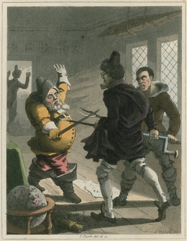 Illustrazione da Hudibras di Samuel Butler da I Clark