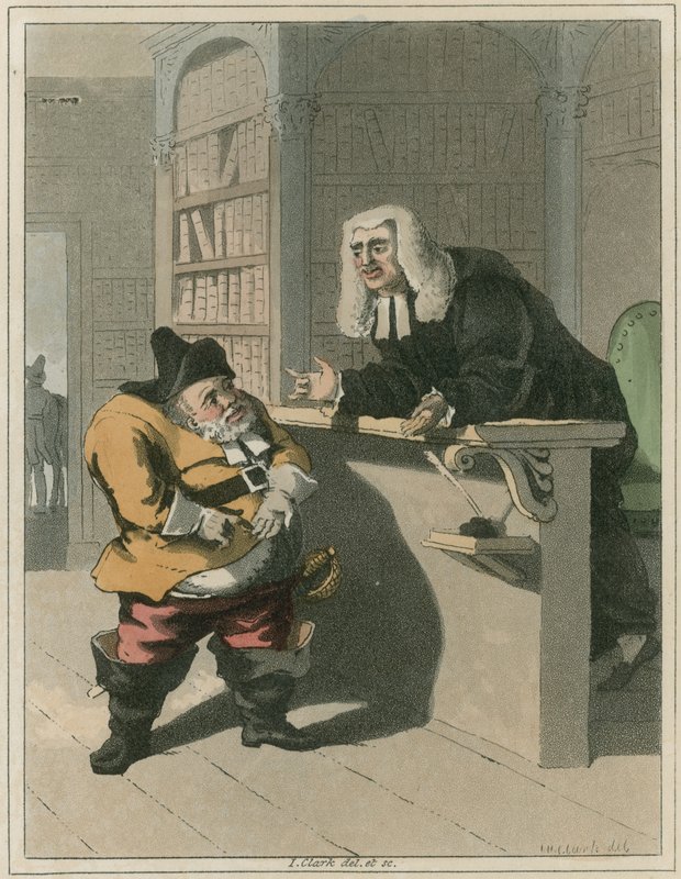 Illustrazione da Hudibras di Samuel Butler da I Clark