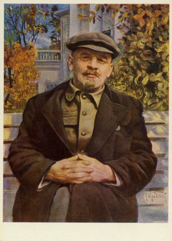 Il leader sovietico Vladimir Lenin a Gorki, primi anni 1920 da Isaak Israilevich Brodsky