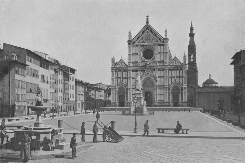 Firenze, Piazza S Croce da Italian Photographer