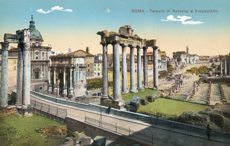 Roma, Italia, Tempio di Saturno e Vespasiano da Italian Photographer