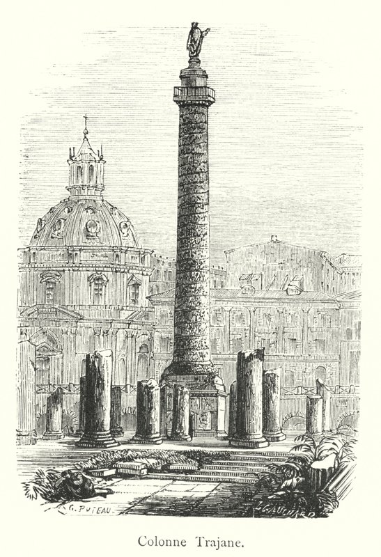 Colonna Traiana (incisione) da Italian School
