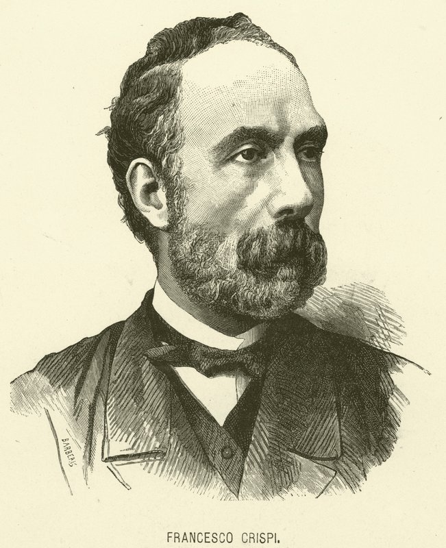 Francesco Crispi (incisione) da Italian School