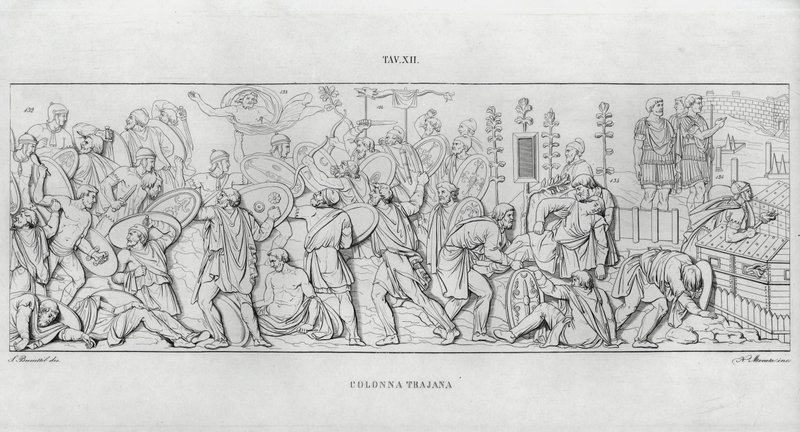 La Colonna Traiana (incisione) da Italian School