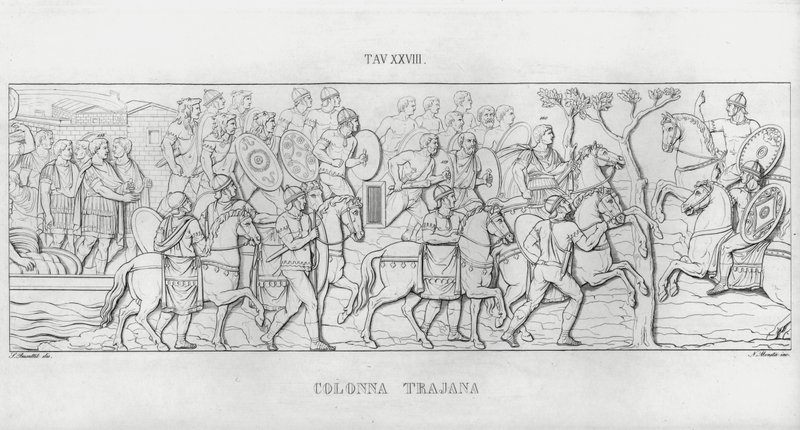 La Colonna Traiana (incisione) da Italian School