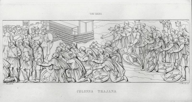 La Colonna Traiana (incisione) da Italian School