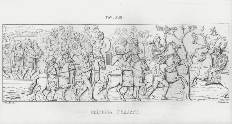 La Colonna Traiana (incisione) da Italian School