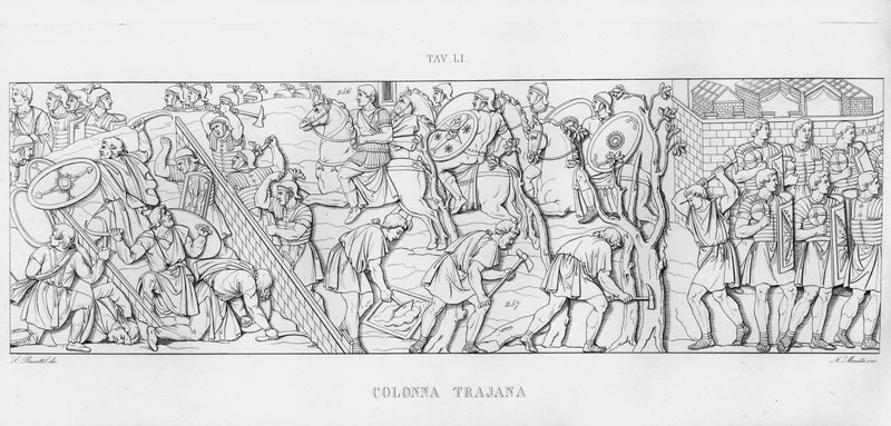 La Colonna Traiana (incisione) da Italian School