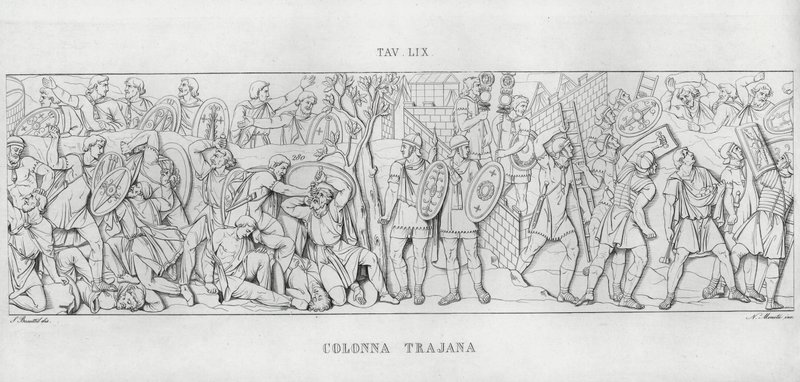 La Colonna Traiana (incisione) da Italian School