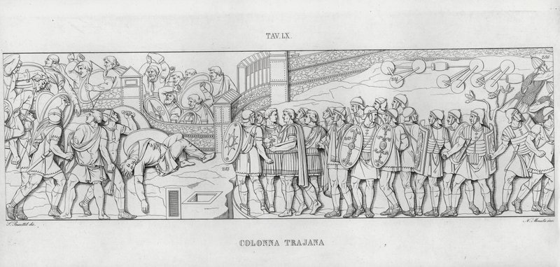 La Colonna Traiana (incisione) da Italian School