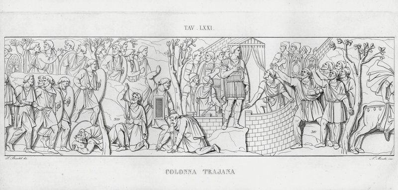La Colonna Traiana (incisione) da Italian School