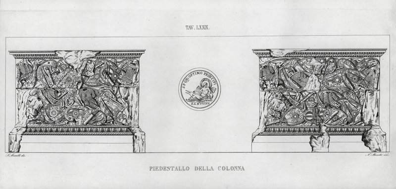 La Colonna Traiana (incisione) da Italian School