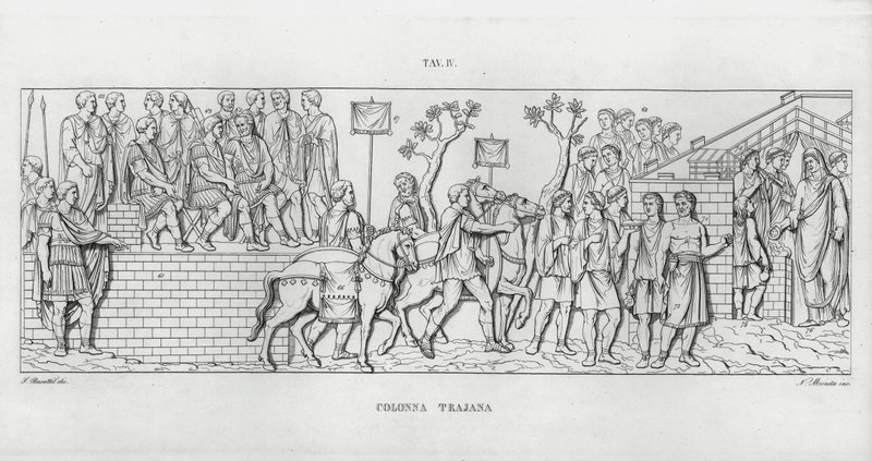 La Colonna Traiana da Italian School