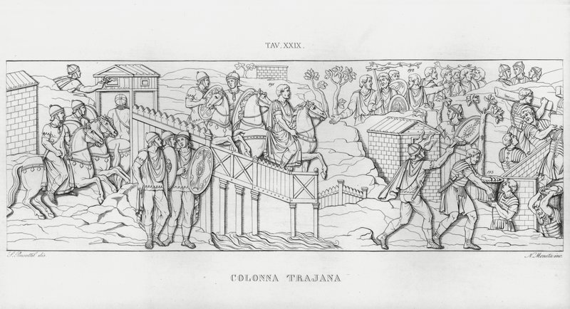 La Colonna Traiana da Italian School