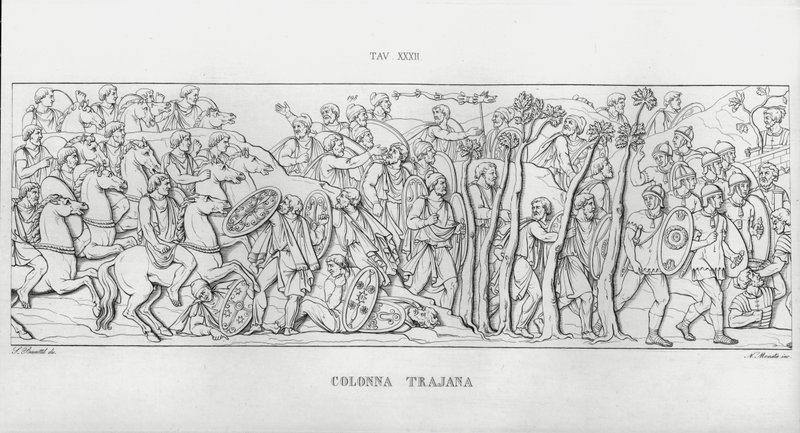 La Colonna Traiana da Italian School