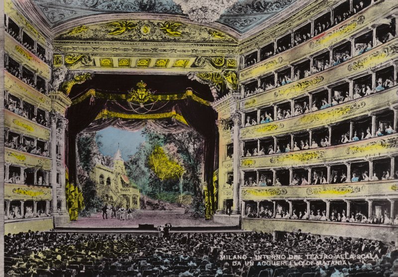 Milan, interior, Theatro Alla Scala (photo) da Italian School