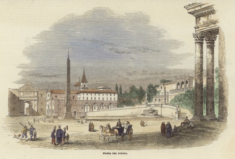 Piazza del Popolo da Italian School