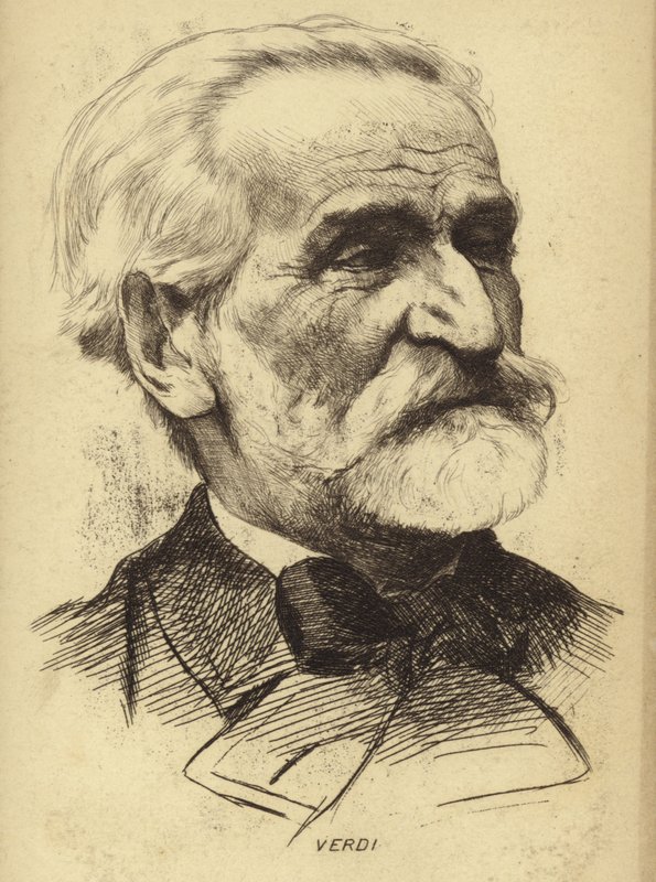 Ritratto di Giuseppe Verdi da Italian School