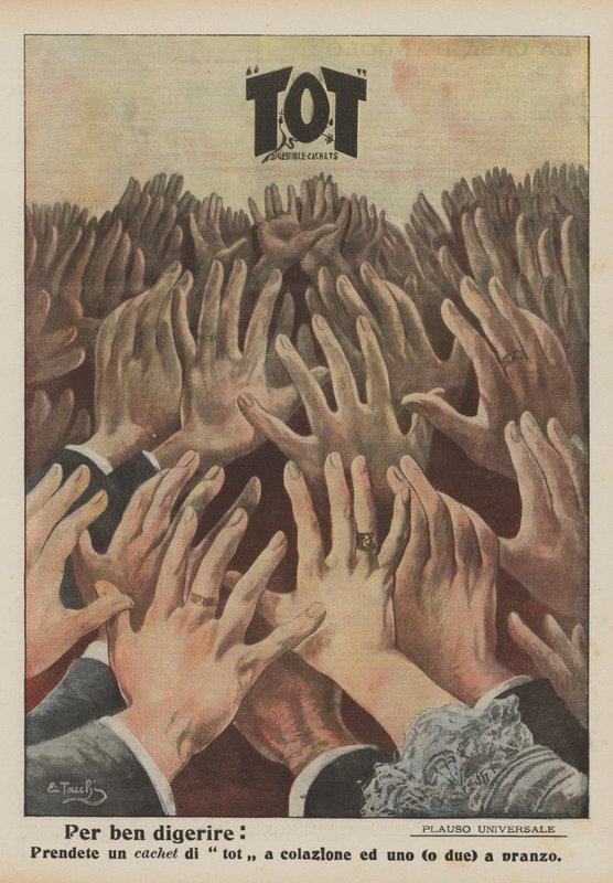 Per digerire bene (litografia a colori) da Italian School