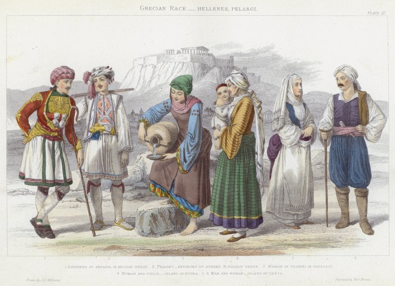 Razza greca, Elleni, Pelasgi da J.L. (after) Williams