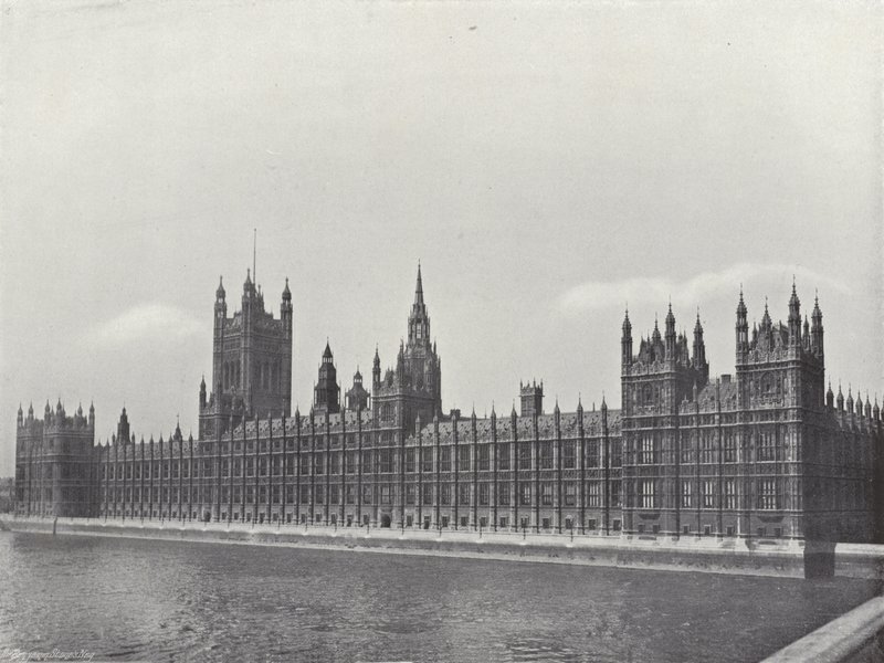 Il Palazzo di Westminster da J. Benjamin Stone