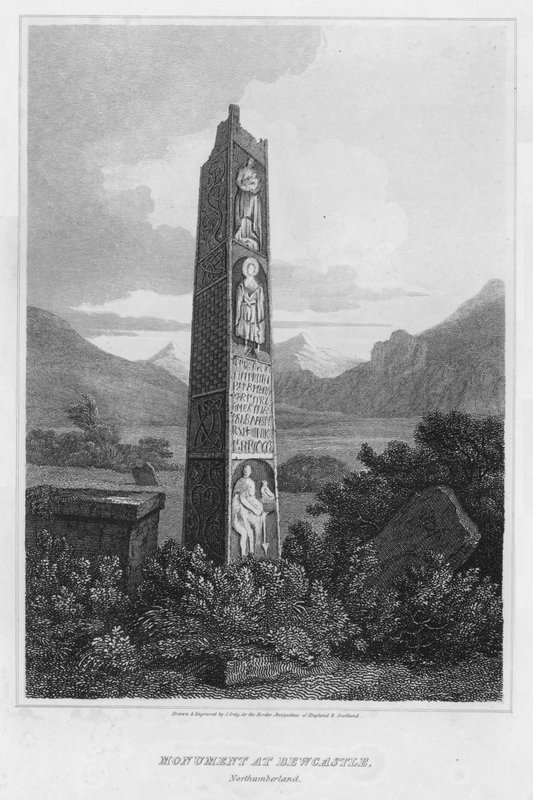 Monumento a Bewcastle, Northumberland da J. Greig