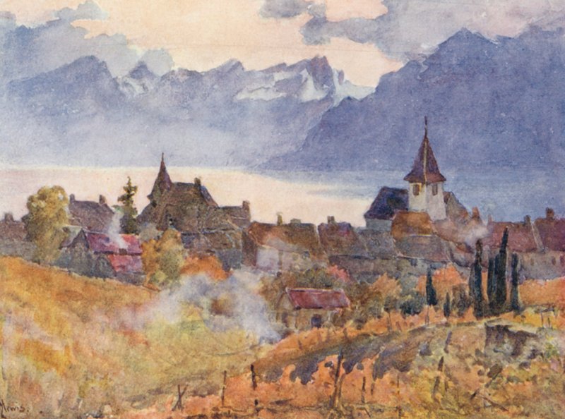 Lutry (litografia a colori) da J. Hardwicke Lewis