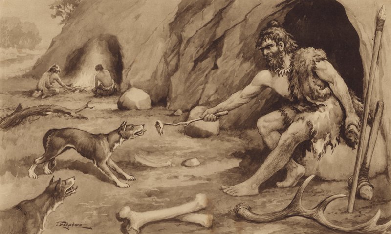 Uomo delle caverne da J. Macfarlane