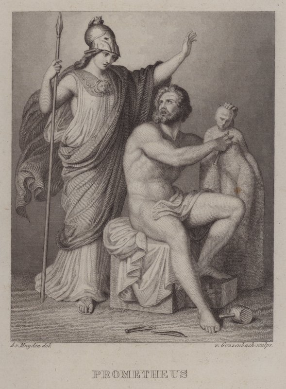 Prometeo (incisione) da Jacques Alfred van Muyden