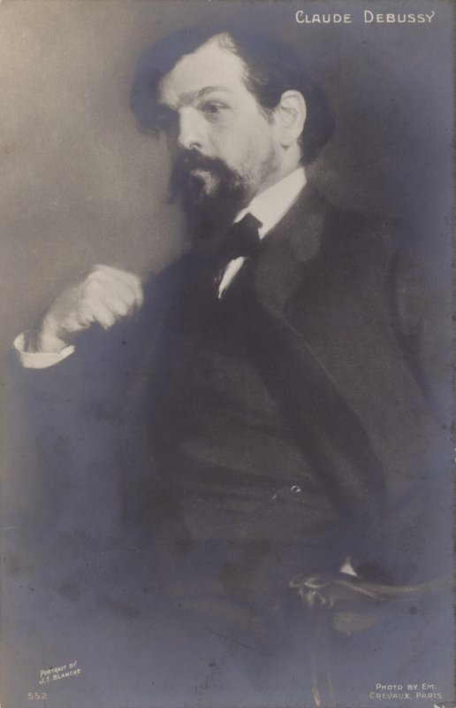 Claude Debussy, compositore francese (1862-1918) da Jacques Emile Blanche