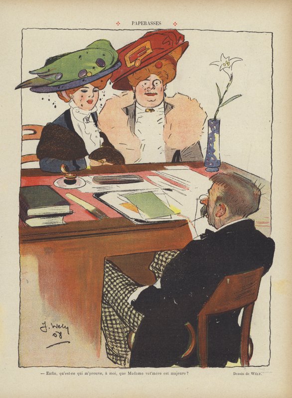 Illustrazione per Le Rire da Jacques Wely