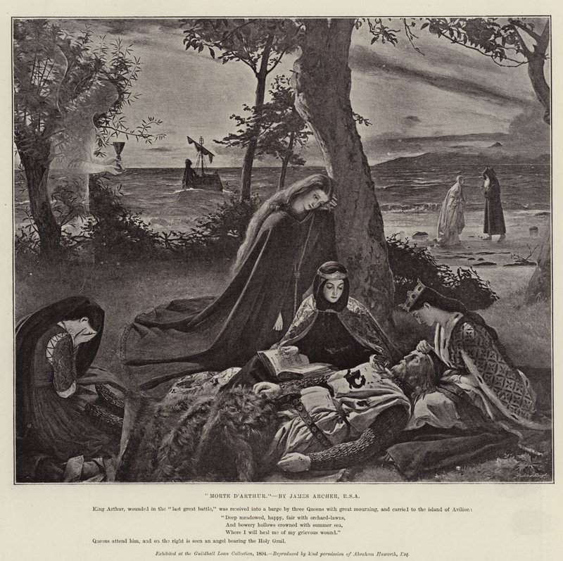 La morte di Artù da James Archer