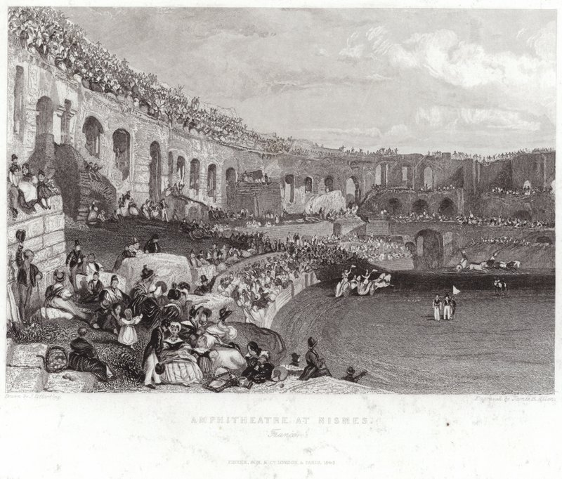 Anfiteatro di Nîmes da James Duffield Harding