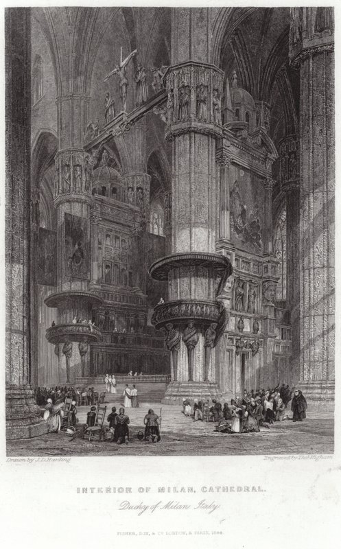 Interno del Duomo di Milano da James Duffield Harding