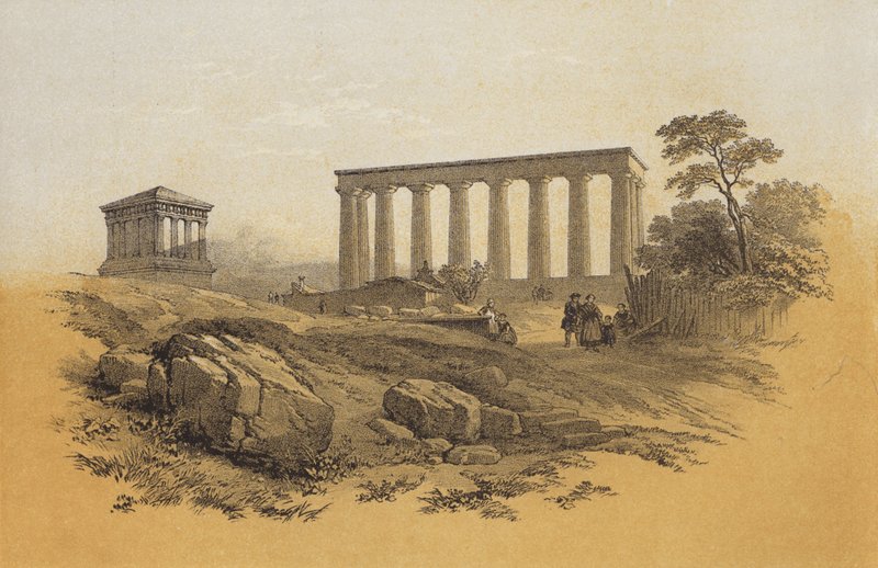Monumento nazionale, Calton Hill da James Duffield Harding